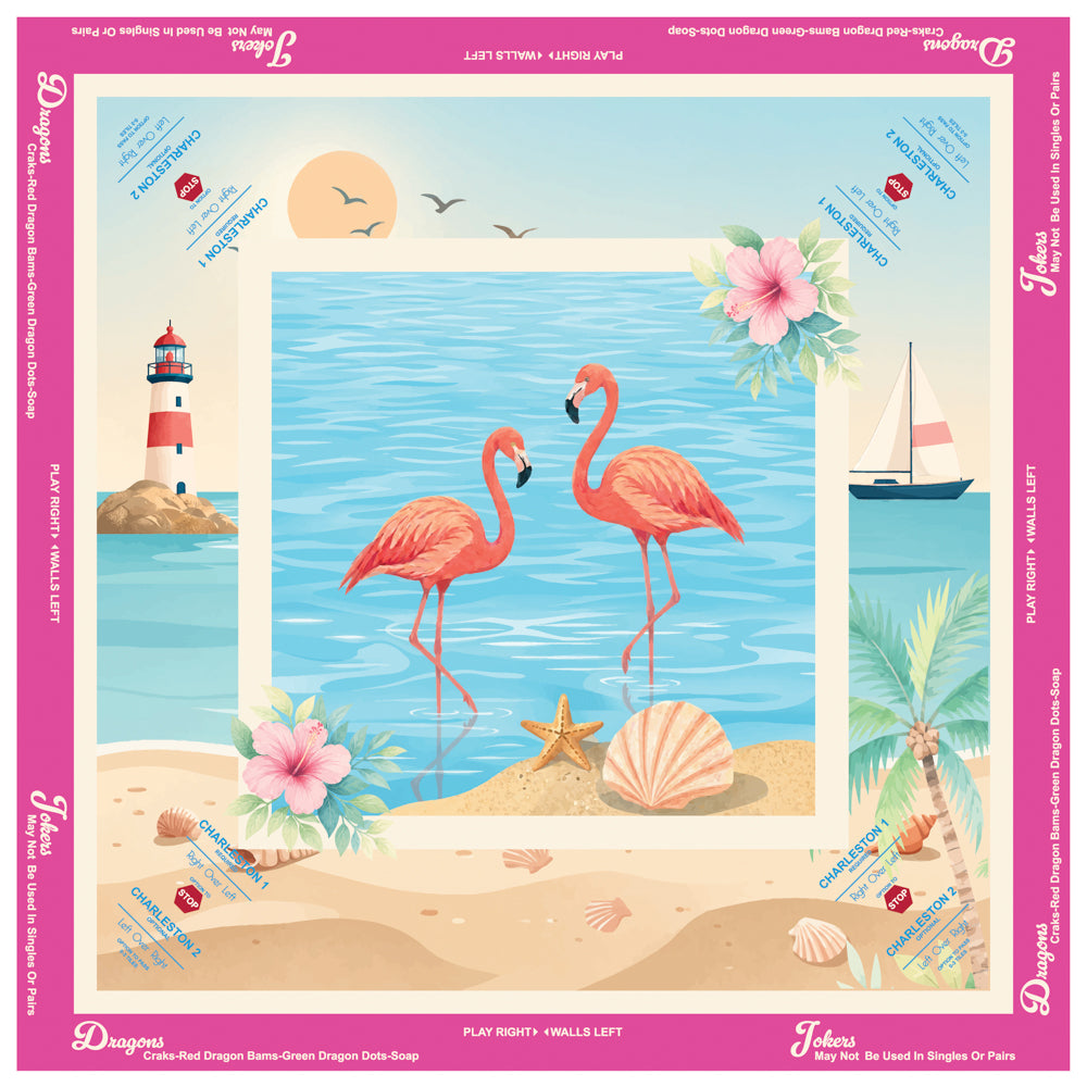 Flamingo Coast Mahjong Mat