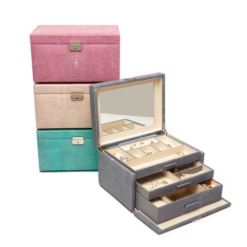 Aiden 3 Tray Jewelry Box