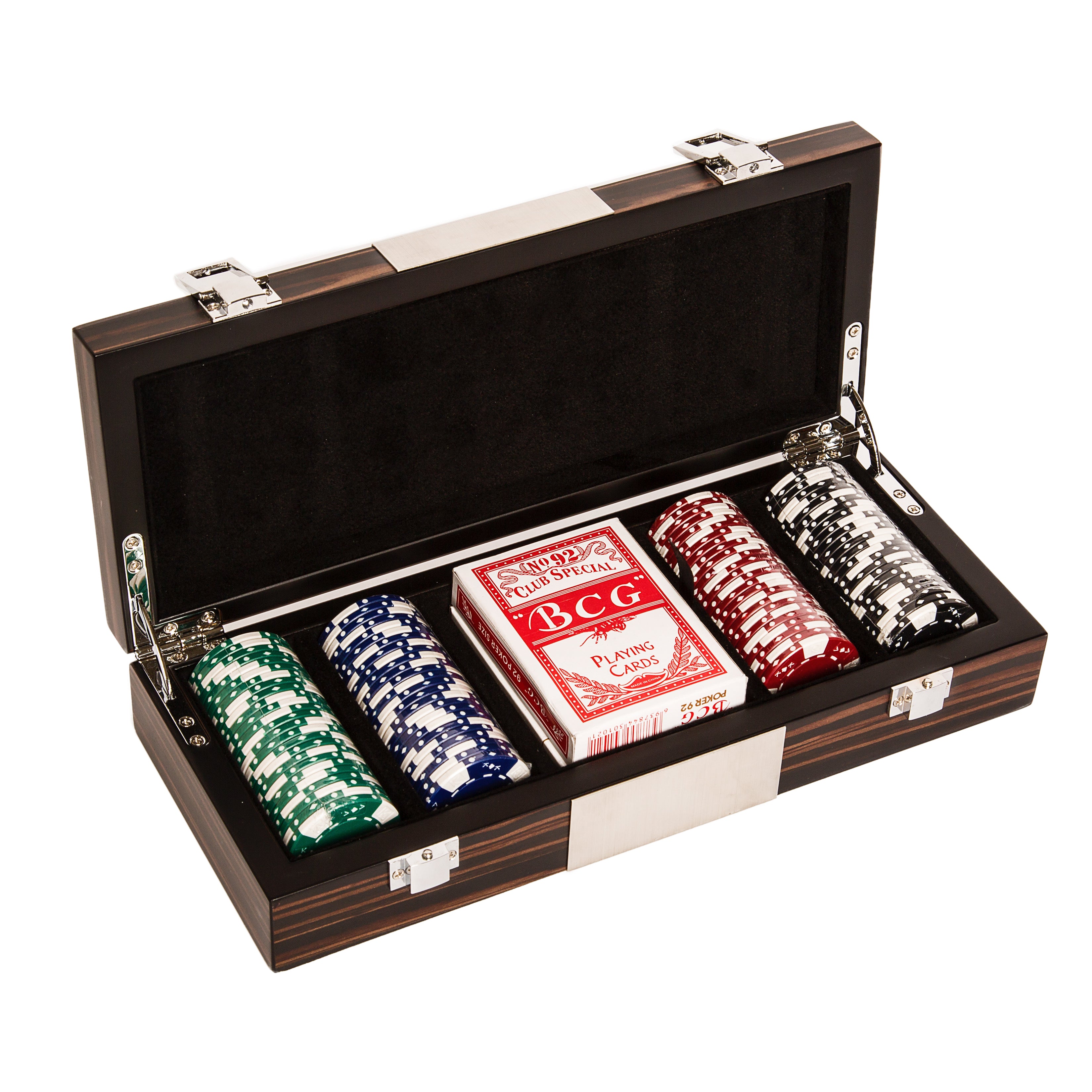 Matte Ebony Poker Set - 100 Chips