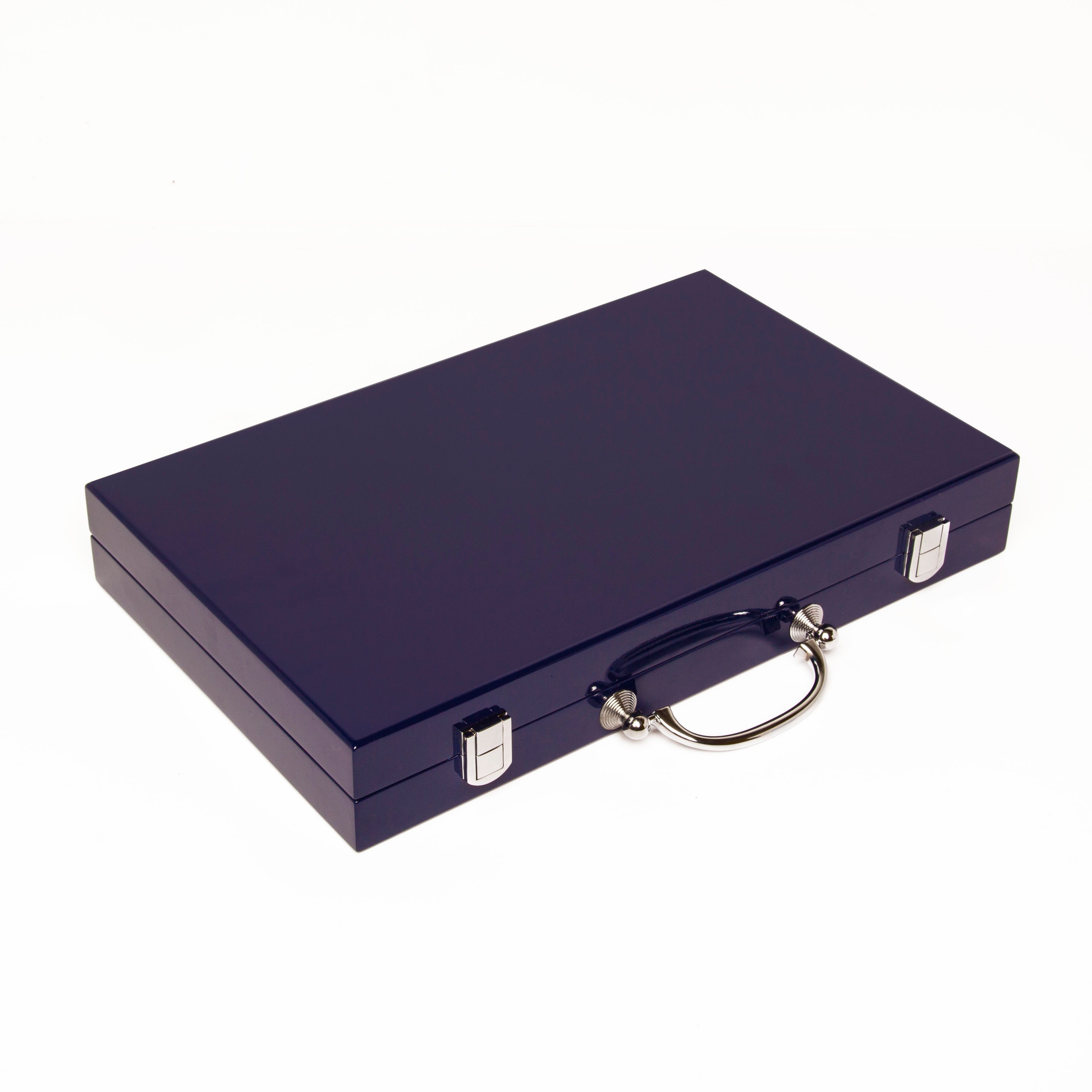 Blue Lacquer Backgammon Set | Brouk & Co.