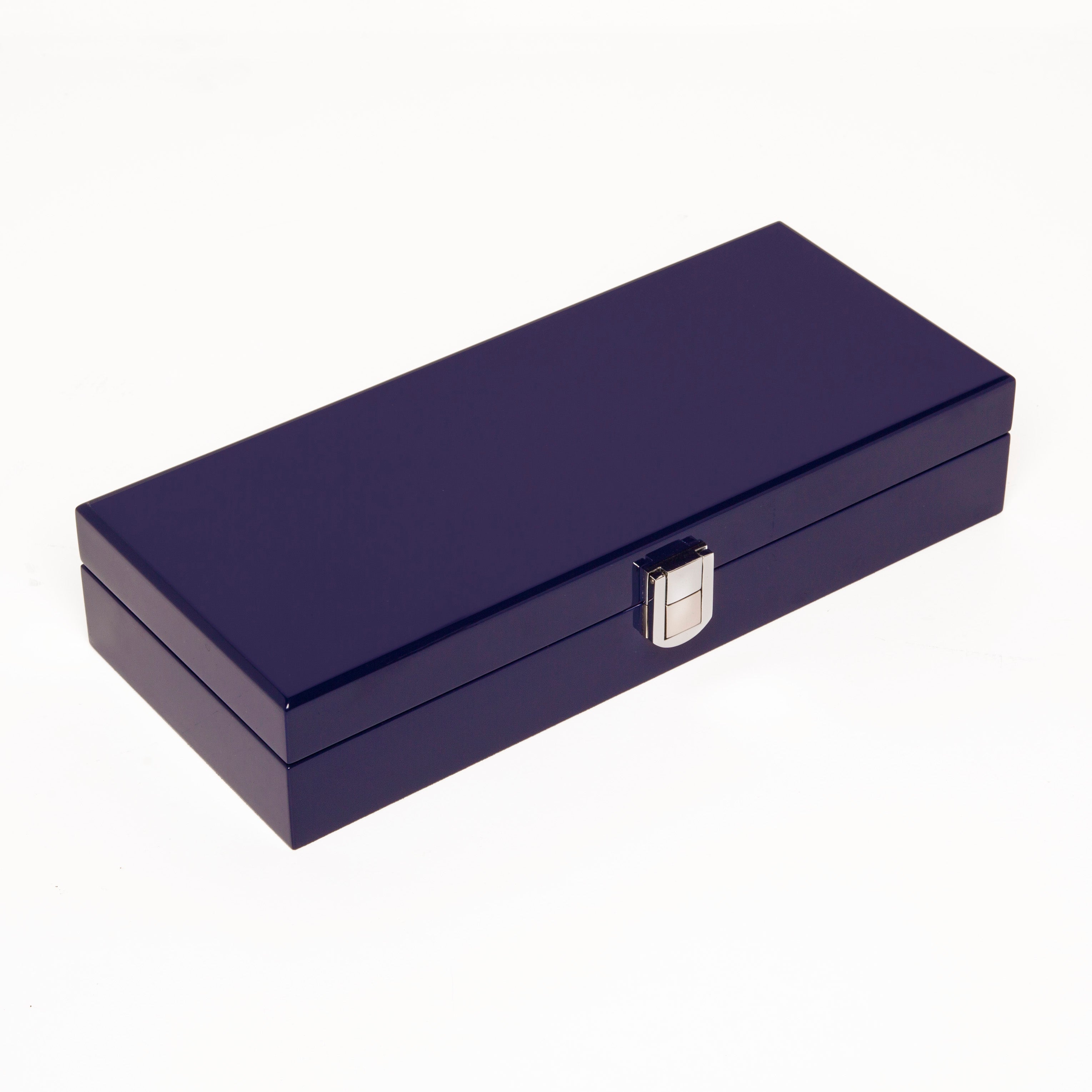 Blue Lacquer Poker Set - 100 Chip | Brouk & Co.