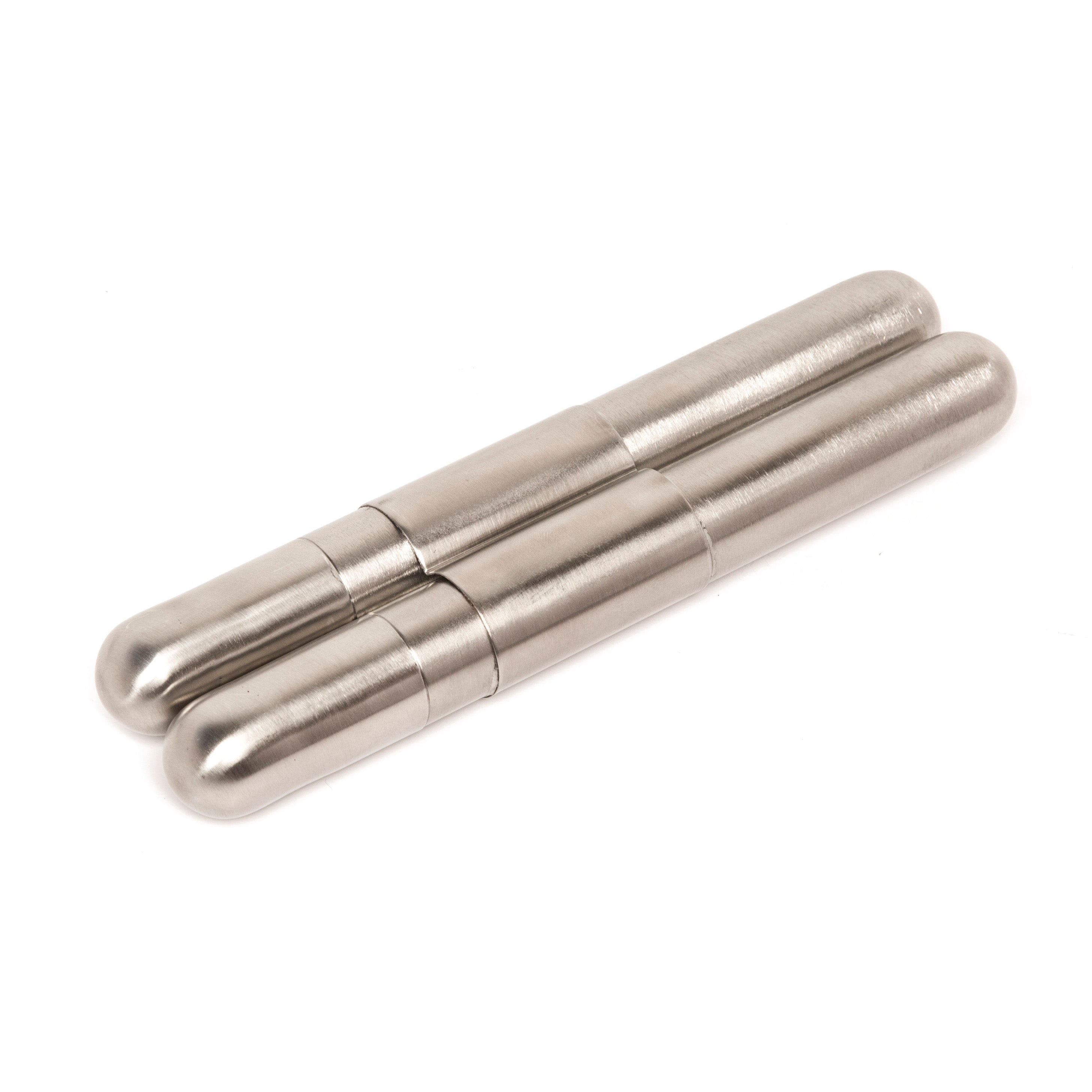 Stainless Steel Flask/Cigar Holder (Uncrate)