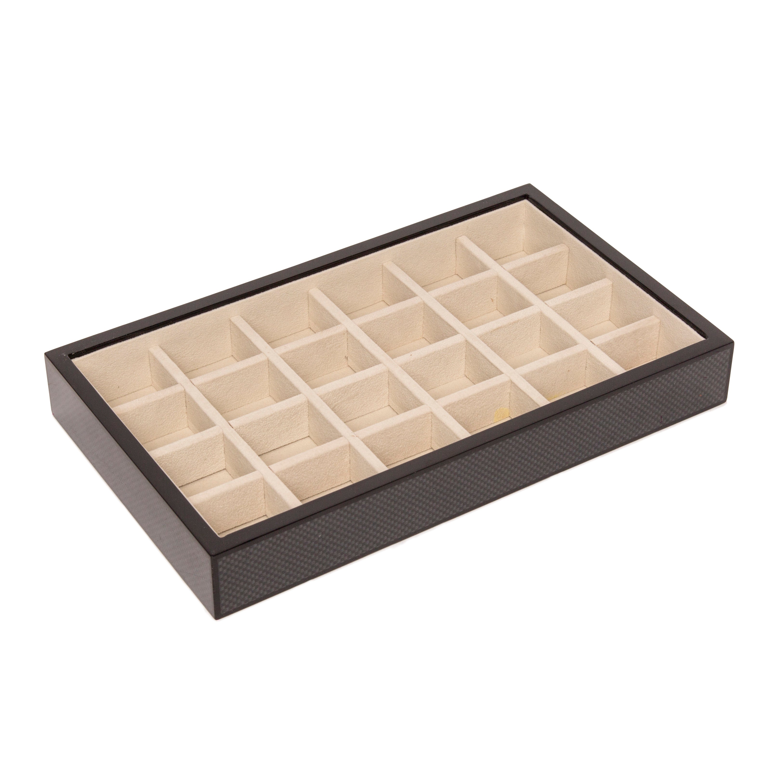 Carbon Fiber Stackable Tray - Cufflinks (Uncrate)
