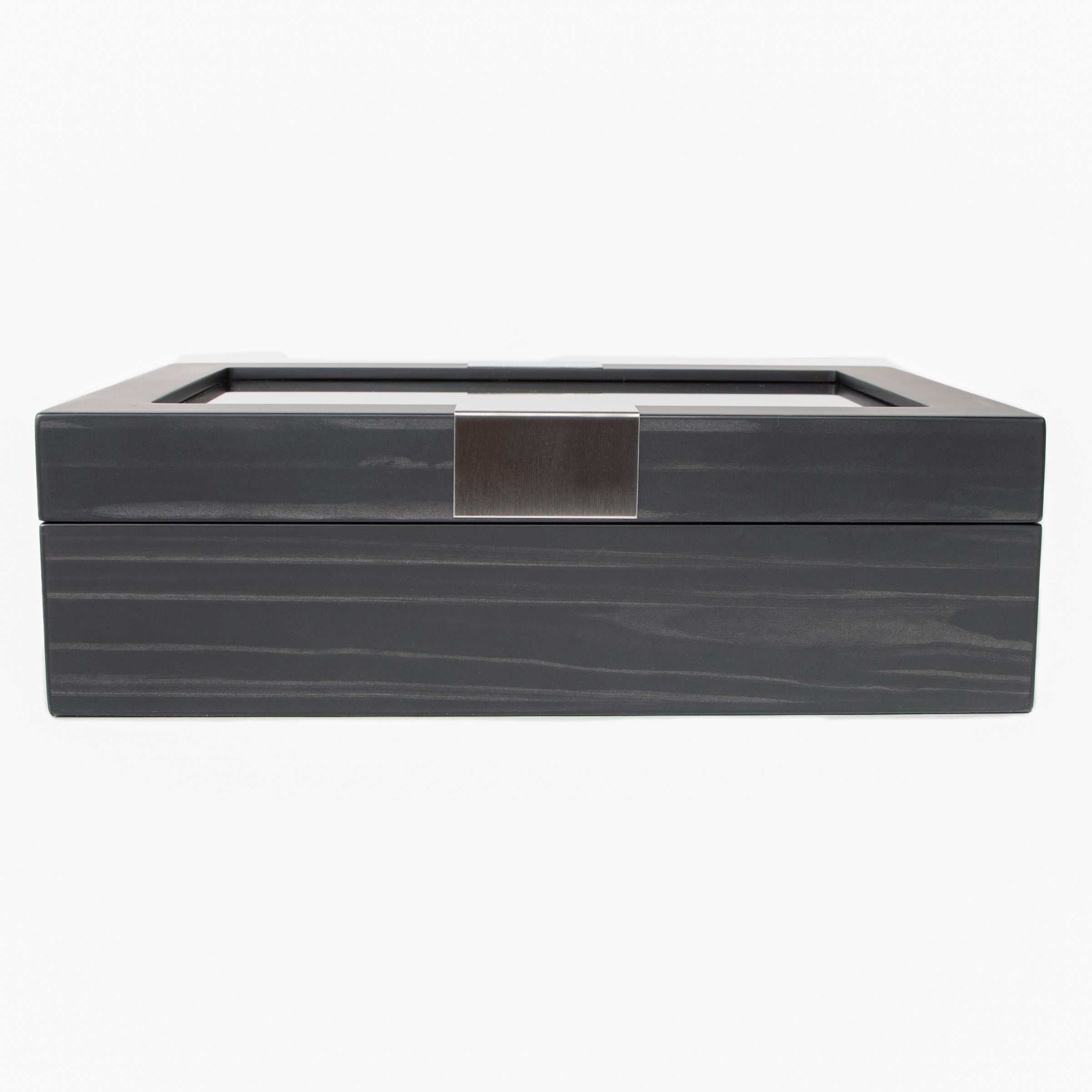 Matte Black 10-Slot Watch Box