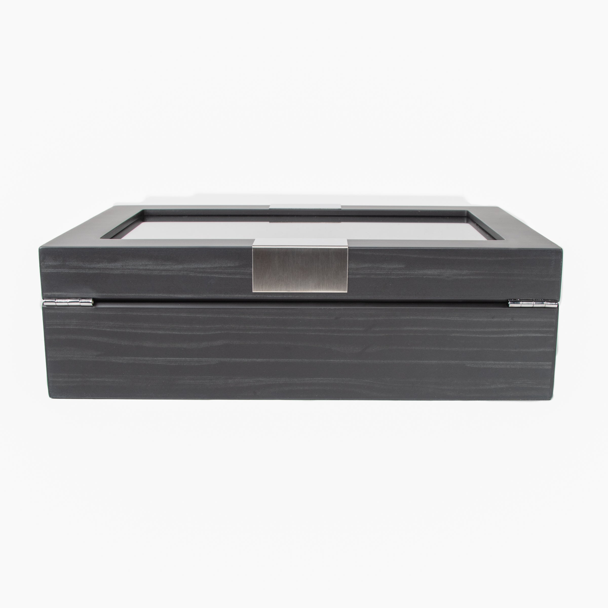 Matte Black 10-Slot Watch Box
