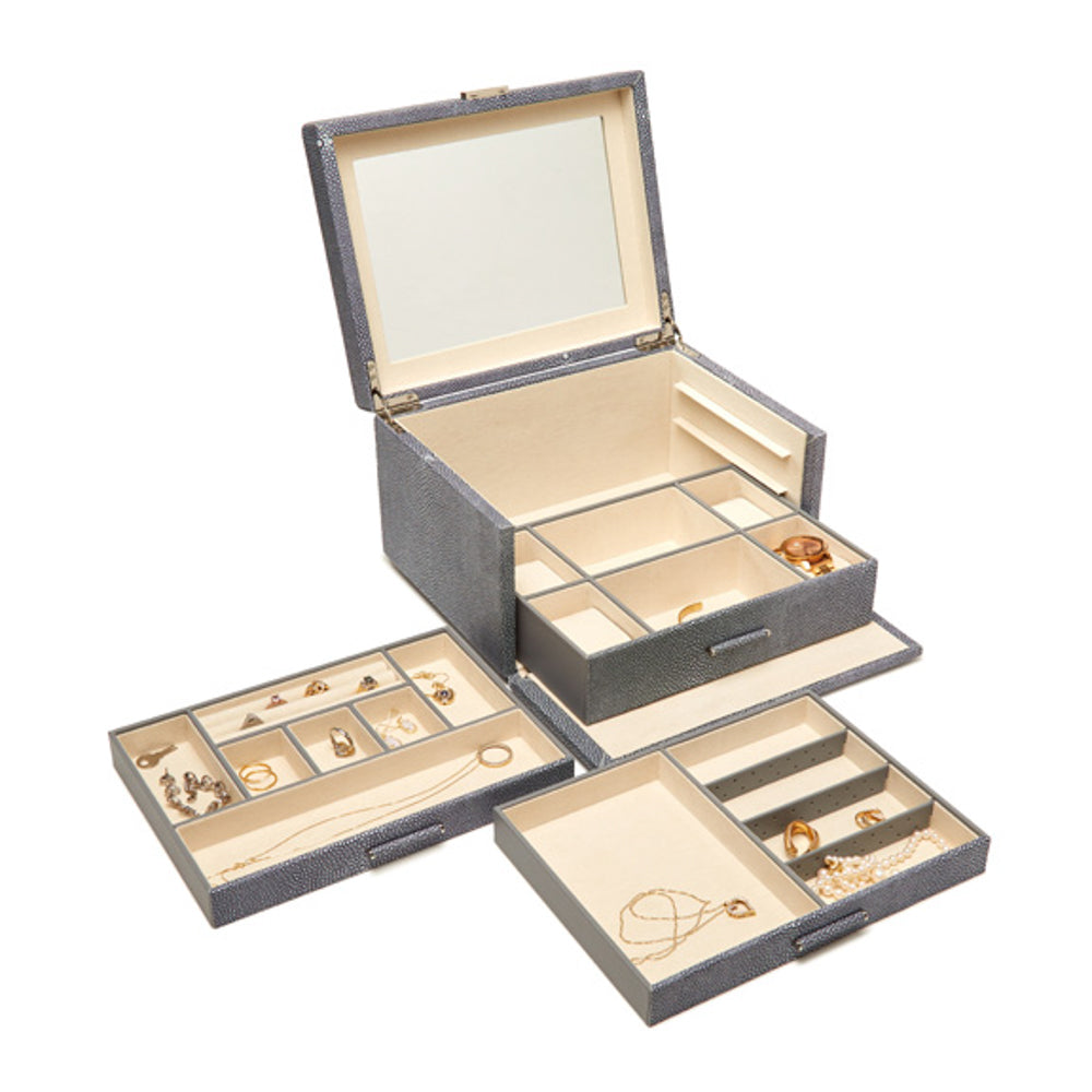 Aiden 3 Tray Jewelry Box | Brouk & Co.