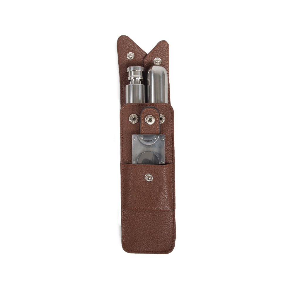 The Hip Trio Cigar and Flask Set