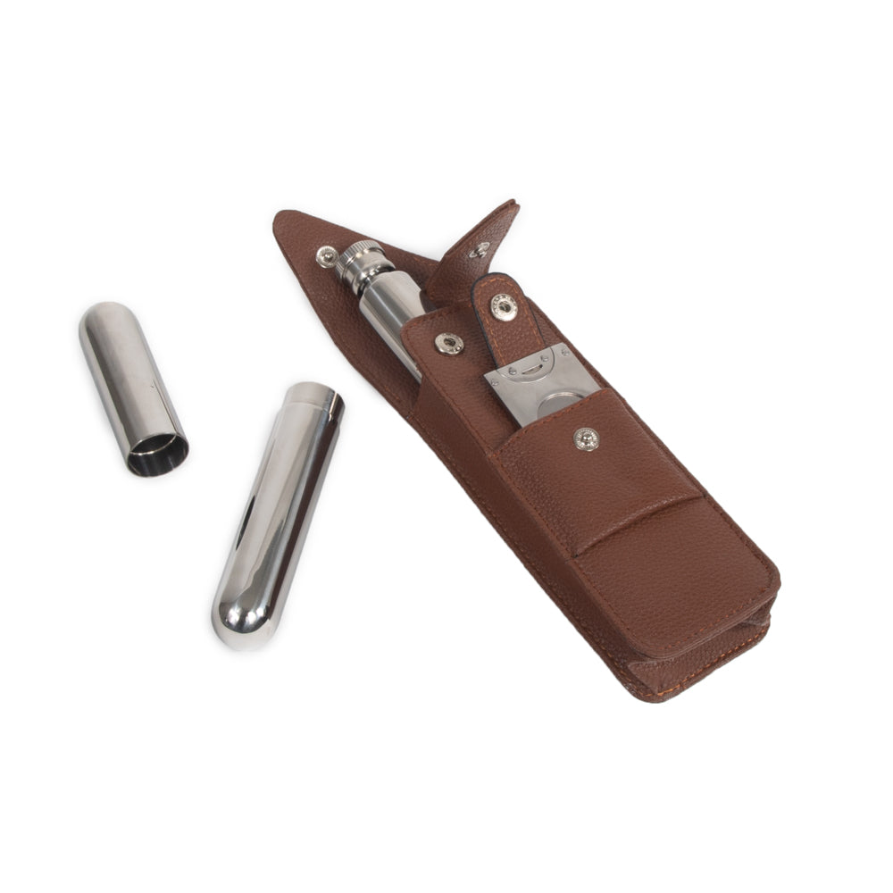 The Hip Trio Cigar and Flask Set