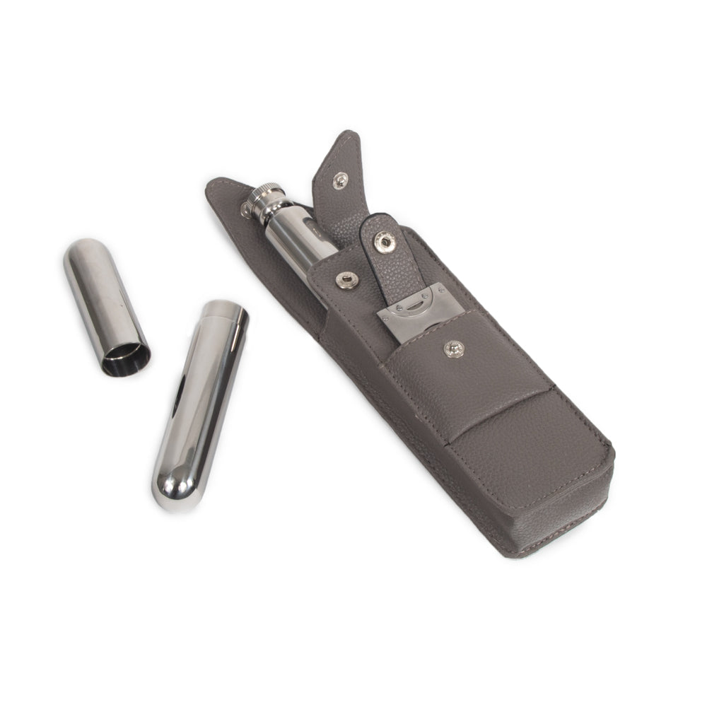 The Hip Trio Cigar and Flask Set