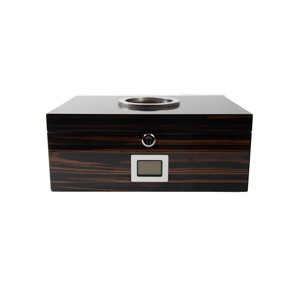 The Colton High Gloss Ebony Cigar Humidor (Uncrate)
