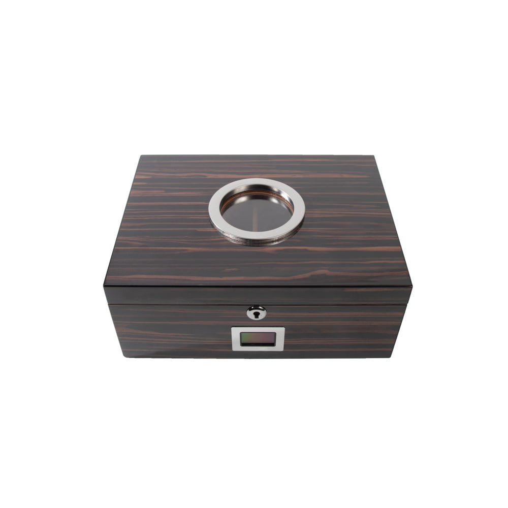 The Colton High Gloss Ebony Cigar Humidor (Uncrate)